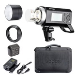 Godox AD400 Pro AD400Pro 400ws GN72 TTL Battery-Powered Monolight, 1/8000 HSS Outdoor Flash Strobe Light, Built-in Godox 2.4G System, 390 Full Power Pops, 0.01-1s Recycle Time, 30w LED Modeling Lamp