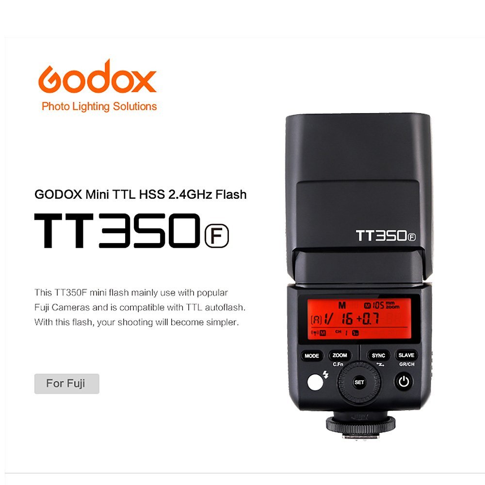 Godox Thinklite TT350F Mini 2.4G Wireless TTL Camera Flash Master & Slave Speedlite 1/8000s HSS GN36 for FUJIFILM X-Pro2 X-T20 X-T2 X-T1 X-Pro1 X-T10 X-E1 X-A3 X100F X100T ILDC Cameras