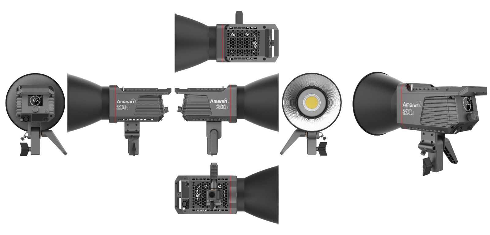 Aputure】 Amaran 200d-Sモデル LEDビデオライト 撮影ライト CRI?95TLCI?96 色温5600K 5600k１M  ビデオカメラ